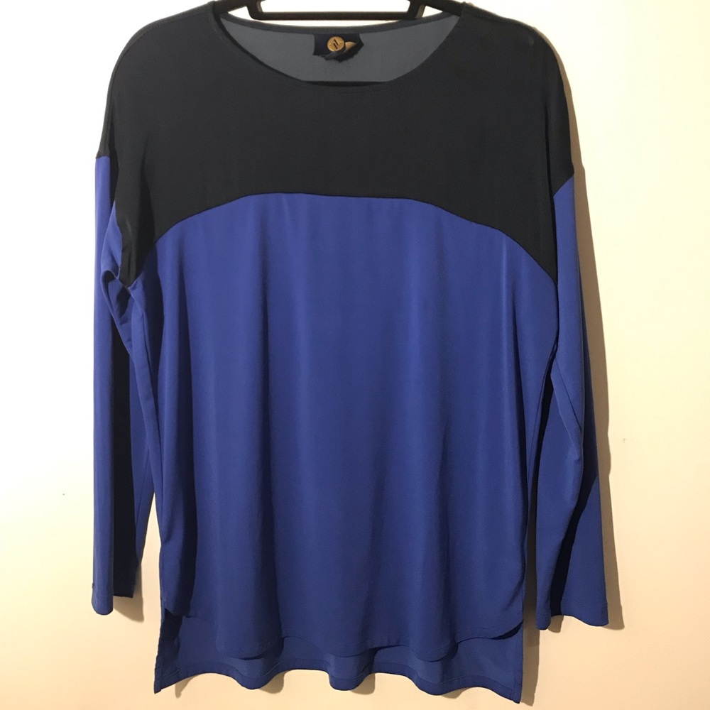 Adrienne Vittadini Color Block Blouse